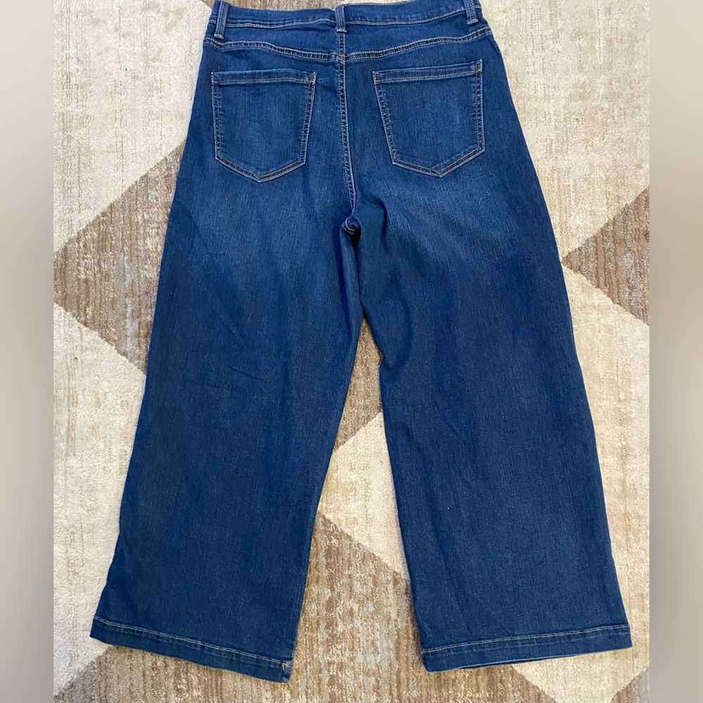 Gloria Vanderbilt Dark Blue Wide Leg Jeans size 10 - Picture 4 of 4
